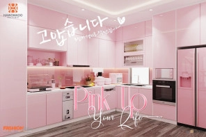 Khám phá phong cách Hàn Quốc ngọt ngào trong căn bếp có GU